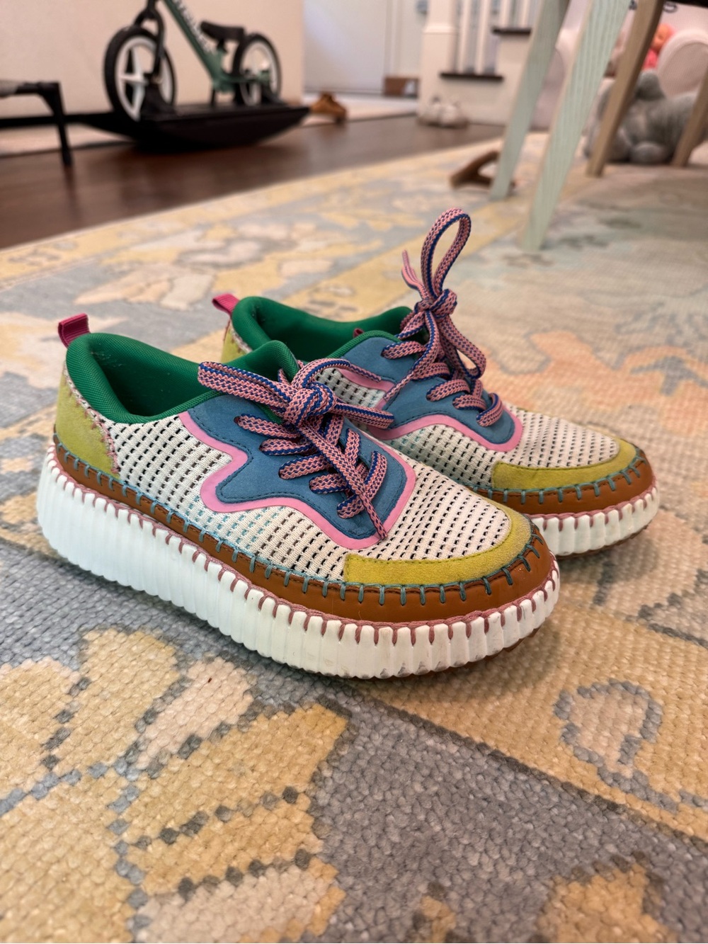 Claudia Ghizzani whipstitch colorful sneaker